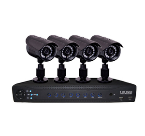 H.264 4 Channels DVR with 4 SONY CCD cameras, 420 Lines
