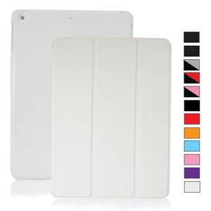 Ultra Thin Magnetic Smart Cover & Back Case for Apple iPad White