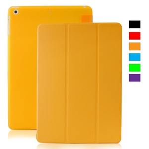 Ultra Thin Magnetic Smart Cover & Back Case for Apple iPad Yello