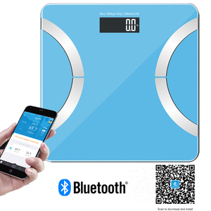 400 lbs Wireless Bluetooth Digital Bathroom Scale with IOS and A
