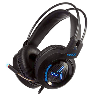 MiiU (TM) LED 3.5mm Stereo LED Lighting Over-Ear Gaming Headphon