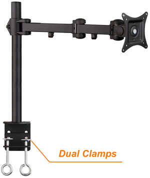 ingle LCD Monitor Desk Mount Stand Fully Adjustable upto 27\"