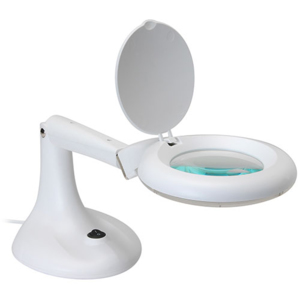 MAGNIFIER desktop LAMP magnifying light 32 led 4\" lens 3+12 Diop