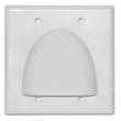Wall Plate, Dual, Bulk Cable