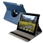 360° Rotating Stand, Navy Blue PU Leather Case for iPad 2 3 4