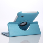 360° Rotating Stand, Blue PU Leather Case for Samsung Tablet 2