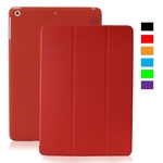 Ultra Thin Magnetic Smart Cover & Back Case for Apple iPad Red