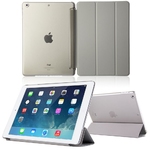 Ultra Thin Magnetic Smart Cover & Back Case for Apple iPad Grey