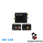 Digital Toslink optical Coax coaxial to Analog Audio RCA Convert
