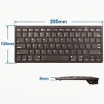 Bluetooth Wireless Keyboard keypad 3-in-1 Android, IOS, Win Blac