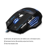 ZELOTES Professional LED Optical 5500 DPI 7 Button USB Wired Gam