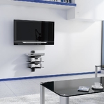 Wall Mount Three Triplel Layer AV Shelf DVD Cable box, Game Cons