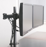 Dual Monitors Desk Mount Stand Fully Adjustable upto 27"