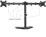 Economy Dual Free standing Monitor Stand Mount for Monitors Up t