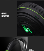 Dolby 7.1 Surround USB LED Lighting Over-Ear Gaming Headphone He