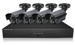 H.264 4 Channels DVR with 4 CMOS cameras, 600 Lines