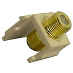 Insert, keystone, F81, 3GHZ, ivory