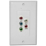 Balun, Component Video with stereo audio wall plate per pair